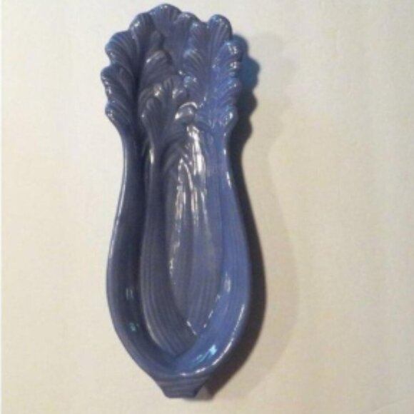 Other - Vintage MCM Kitchen Decor Celery Dish Blue 1959 Dining Table Decor And Use